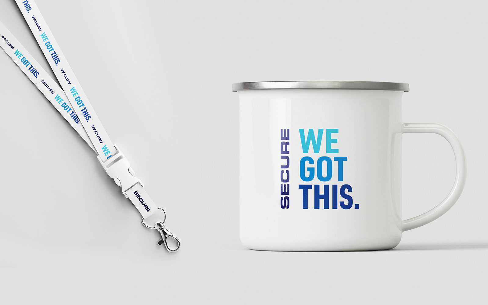 SECURE lanyard and mug design